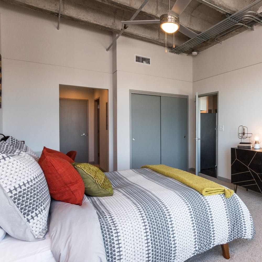 Big open bedroom at The Byron on Peachtree in Atlanta, Georgia
