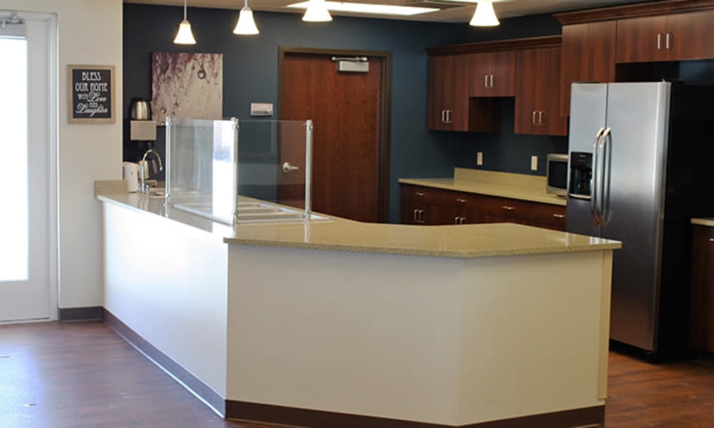 Facility kitchen at East Troy Manor in East Troy, Wisconsin