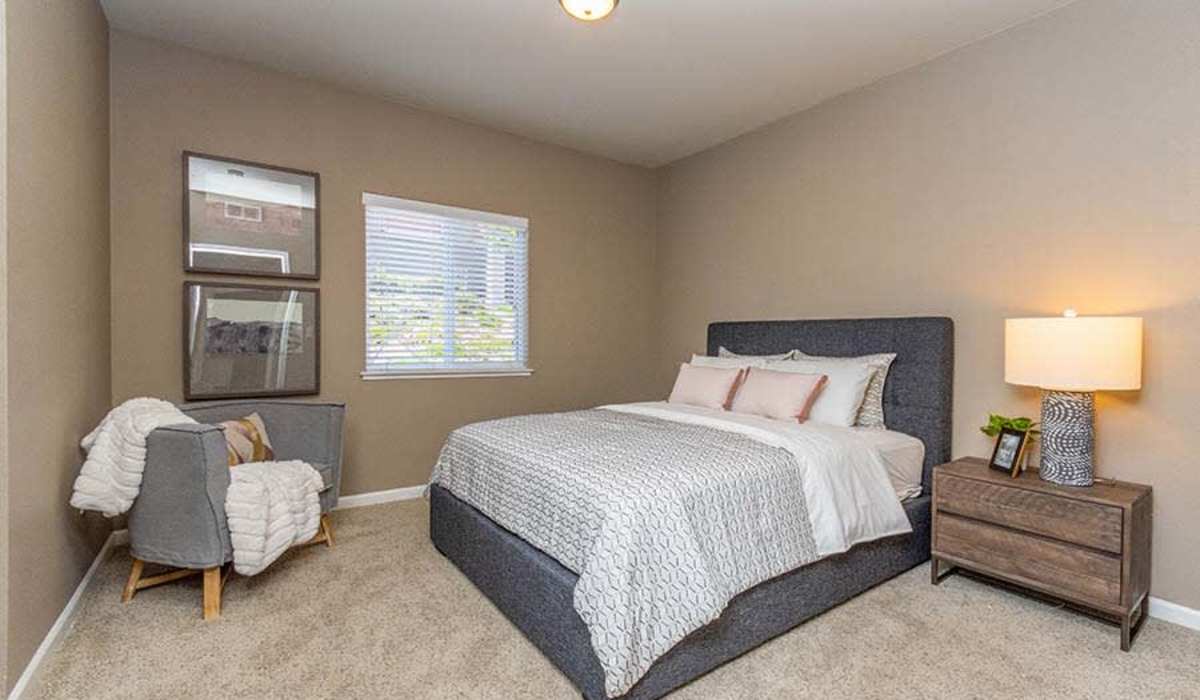 Model bedroom at Sterling Ranch in El Dorado Hills, California