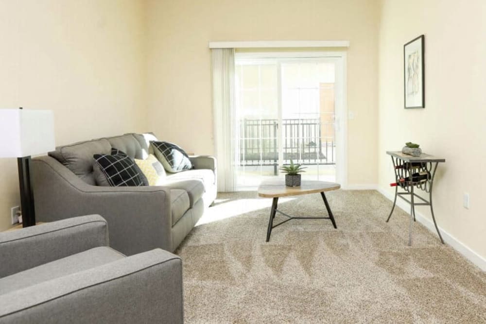Living room at Sunrise Residences Apartment Homes in Fairfield, California