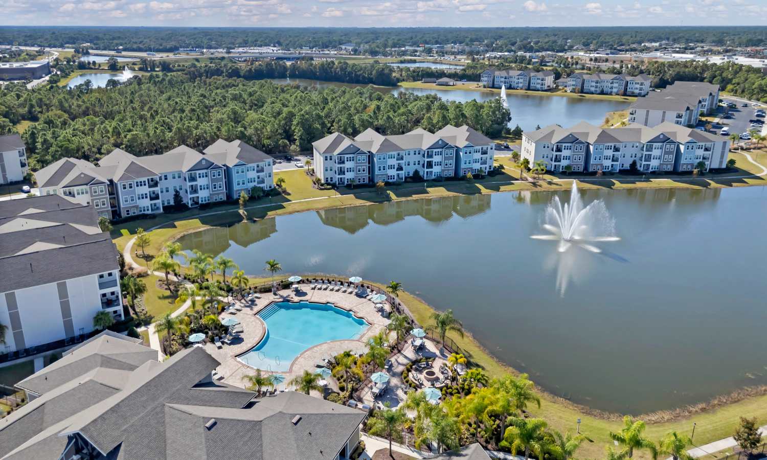Aerial photo of The Carlton of West Melbourne in West Melbourne, Florida