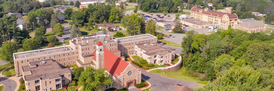 Beautiful aerial at Bell Tower Residence Assisted Living in Merrill, Wisconsin