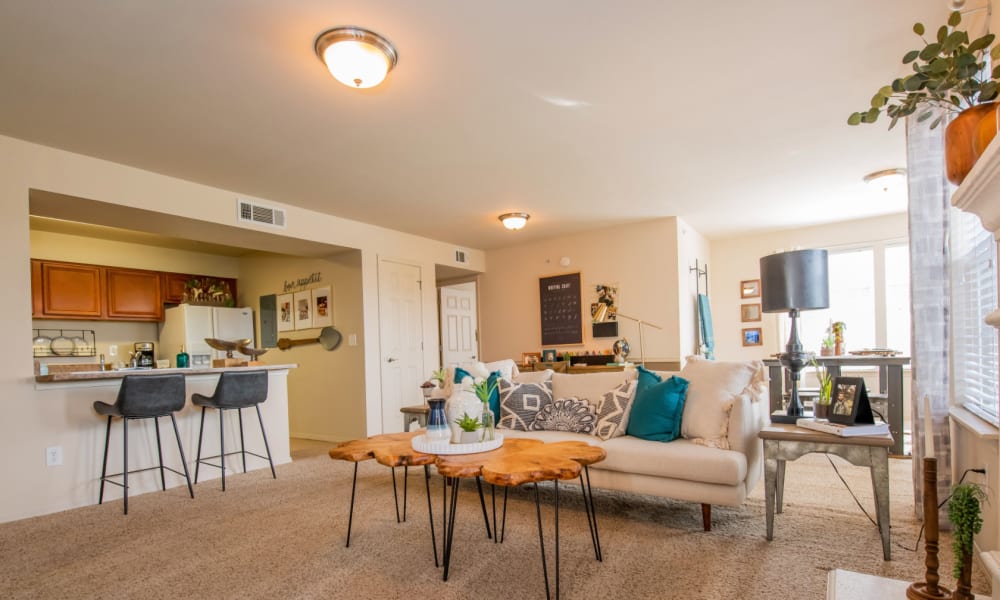 Living room at Colonies at Hillside in Amarillo, Texas