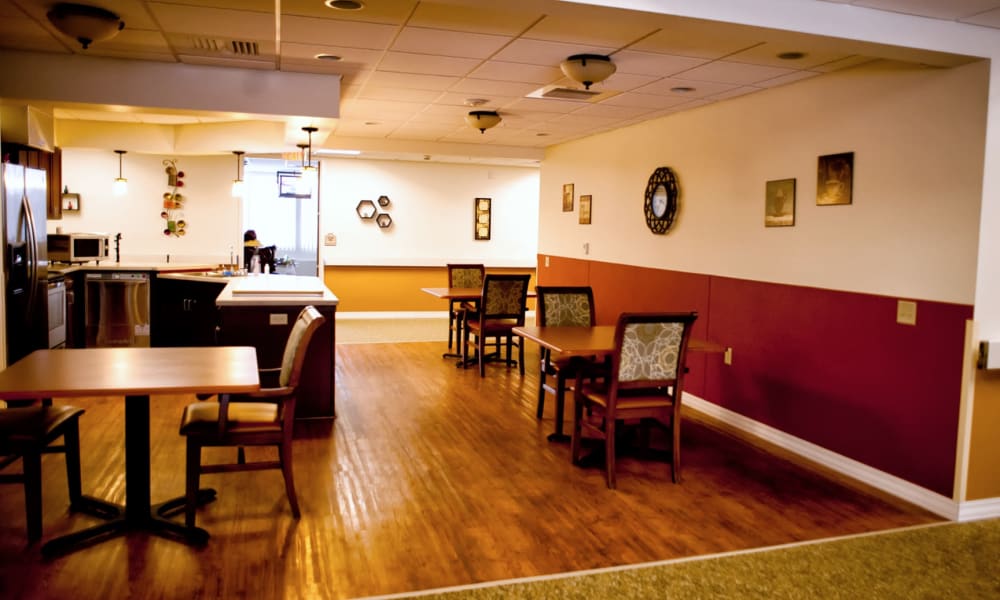 Dining room area at Edgerton Care Center in Edgerton, Wisconsin