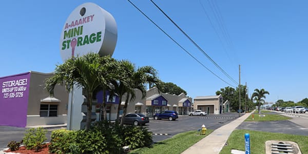 Branding and signage in front of A-AAAKey - Clearwater - 66th St in Clearwater, Florida,