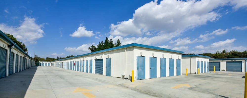 Drive up units at our storage facility on Roscoe Boulevard in North Hills