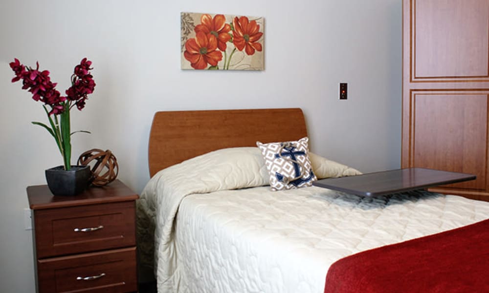 Bedroom at East Troy Manor in East Troy, Wisconsin