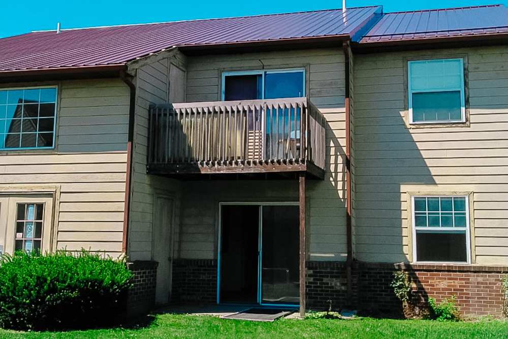 Beautiful exterior of building at West Unity Apartments in West Unity, Ohio
