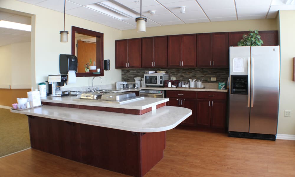 Kitchen area at Edgerton Care Center in Edgerton, Wisconsin