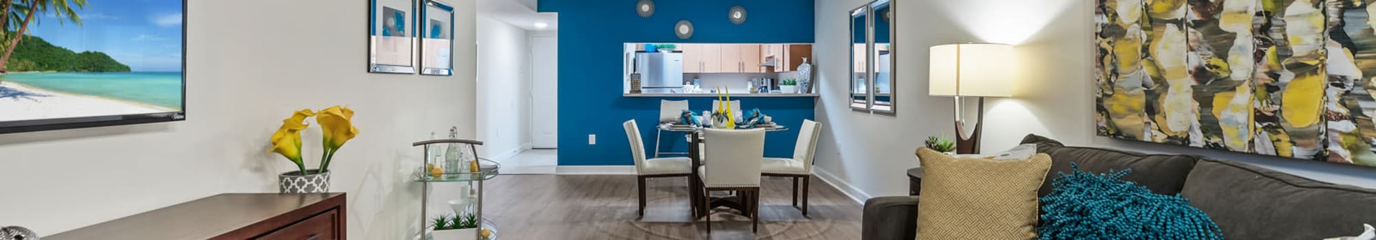 Floor plans at Meadow Walk Apartments in Miami Lakes, Florida