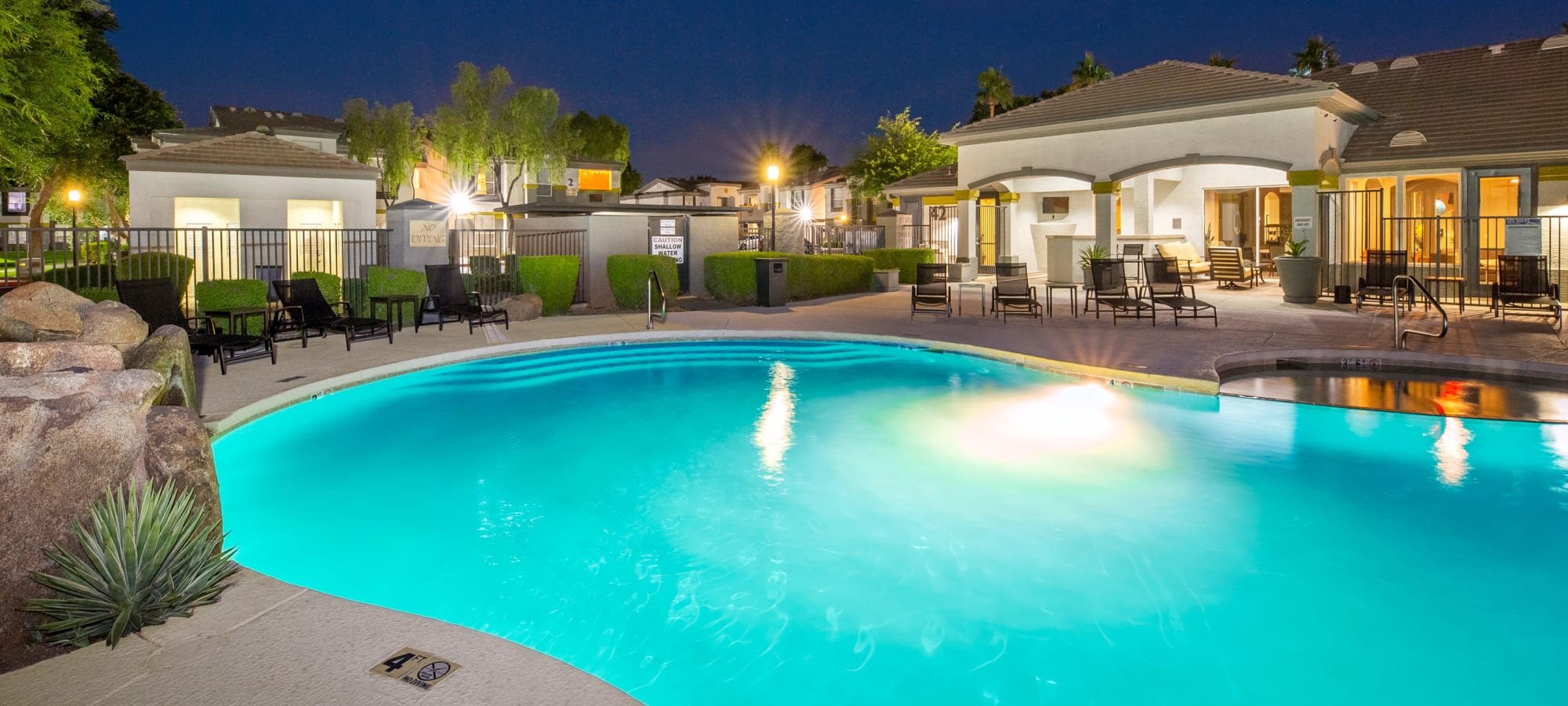 Resort-style pool at Tamarron, Phoenix, Arizona