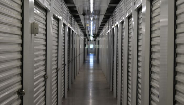 Indoor storage units in a variety of sizes at A Storage Place in Mt. Angel, Oregon