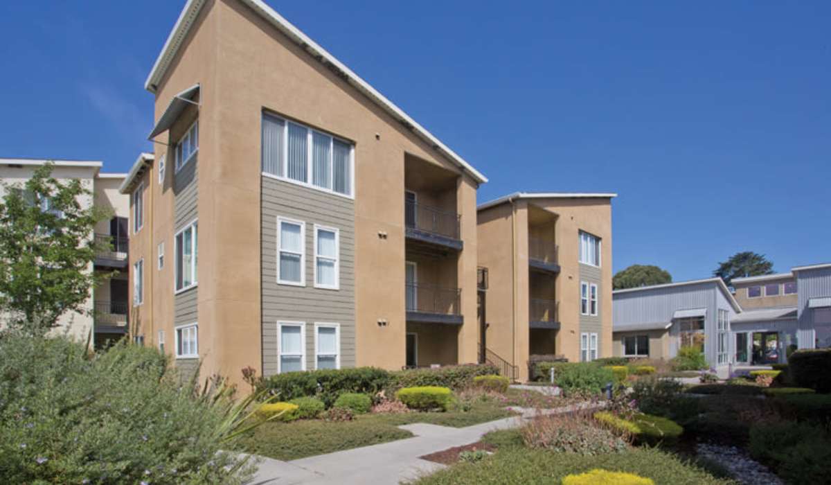 Exterior of apartments at Pacific Shores, Santa Cruz, California