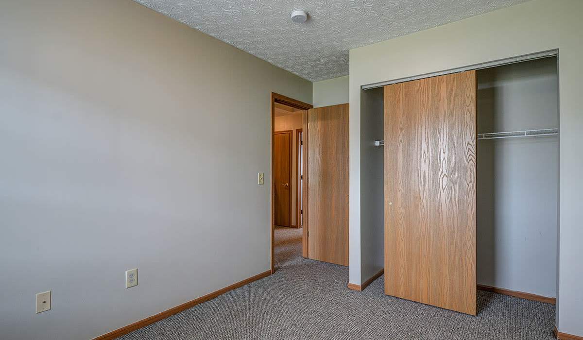 Walk-in closet of a bedroom at Webster Greene in Peebles, Ohio