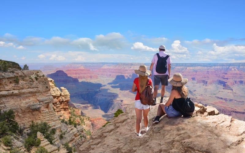 Friends hiking near The Agave in Tucson, Arizona