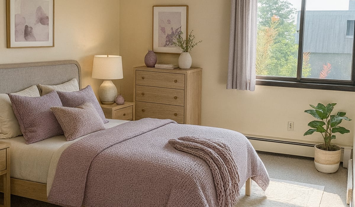 Bedroom area at Cedars of Edina in Edina, Minnesota