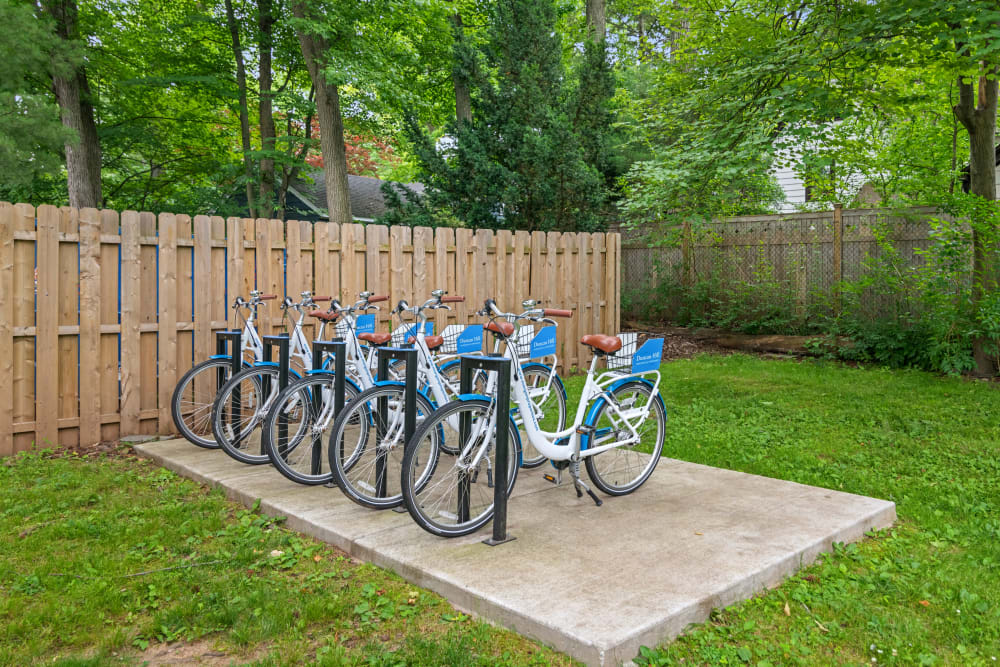 Bicycles provided at Duncan Hill Apartments in Westfield, New Jersey