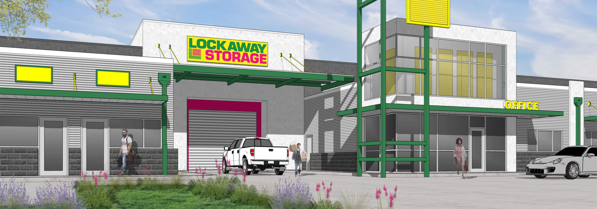 Front entry to Lockaway Storage in San Antonio, Texas