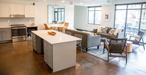 Resident clubhouse at Belcourt Park in Nashville, Tennessee