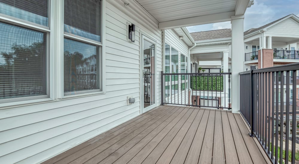 Private balcony at Evergreen, Monroeville, Pennsylvania 