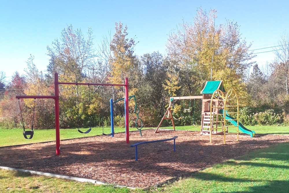 Play area for kids at Manistique Lakeview in Manistique, Michigan