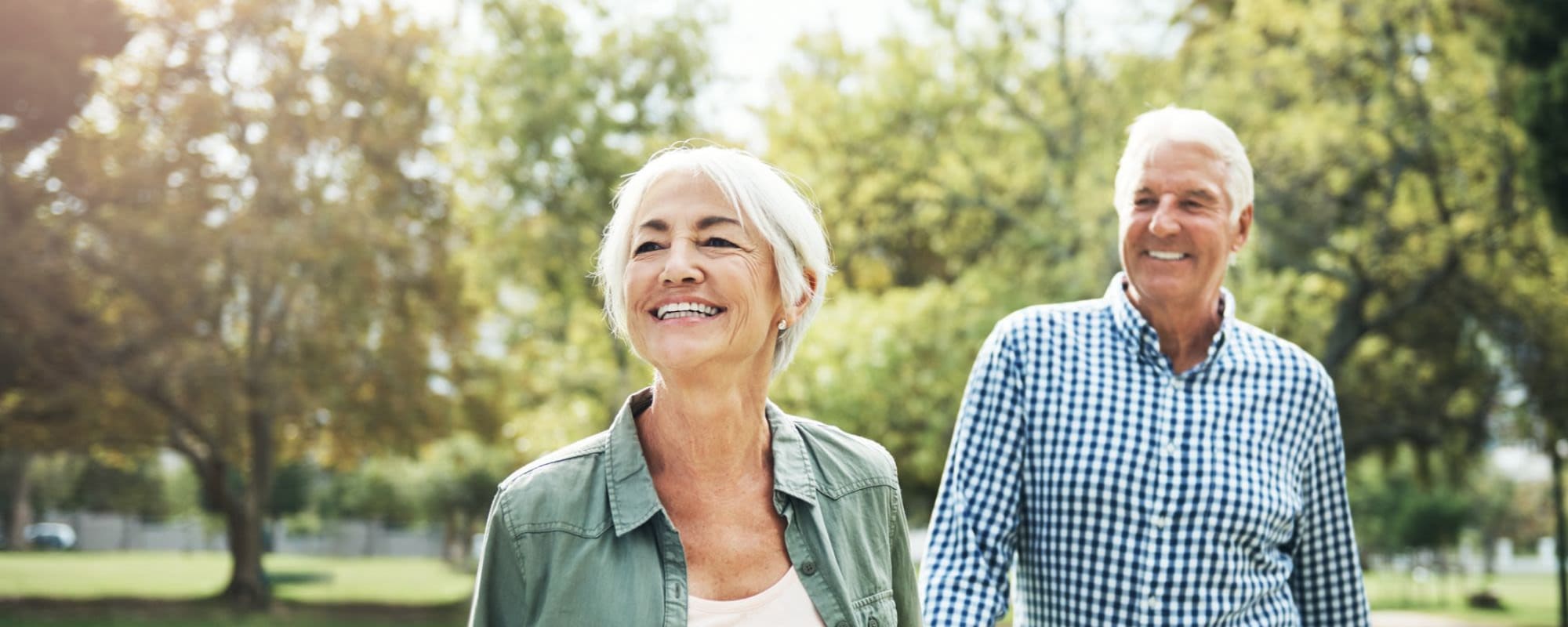 Residents out for a walk at Mendenwood in Memphis, Tennessee
