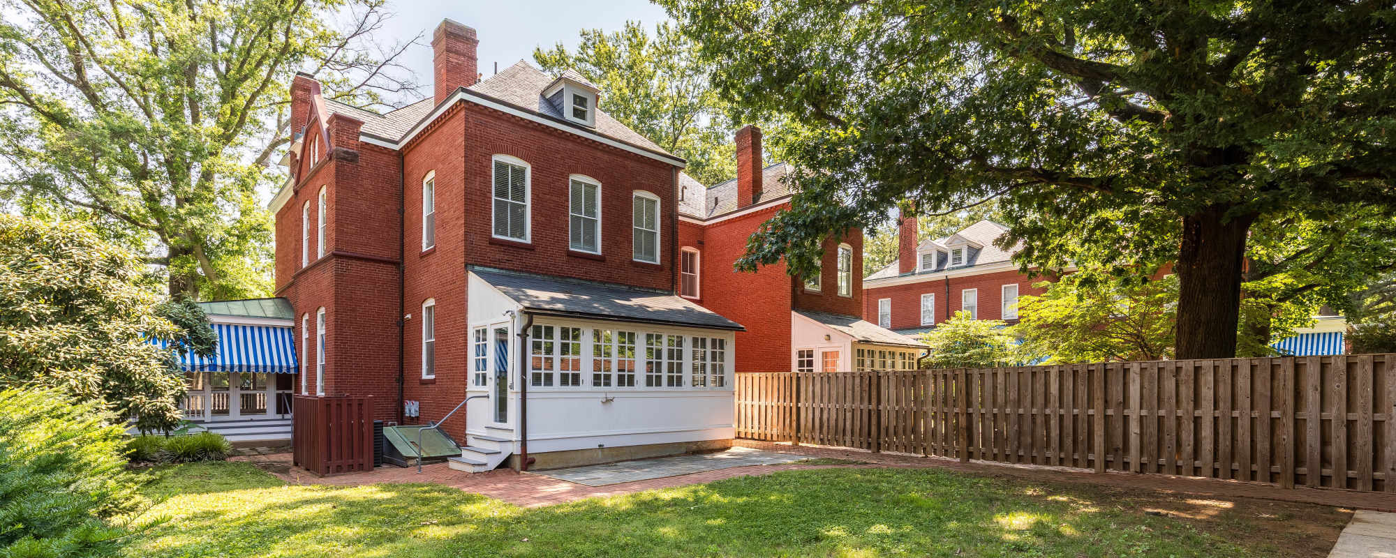 Backyard of a home at Upshur/Rodgers in Annapolis, Maryland