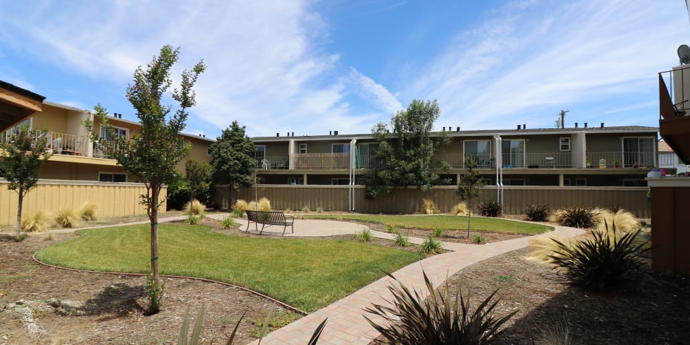 Exterior of Mountain View Apartments in Concord, California