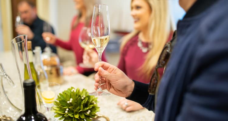 Residents enjoying a glass of wine at San Palacio in Chandler, Arizona