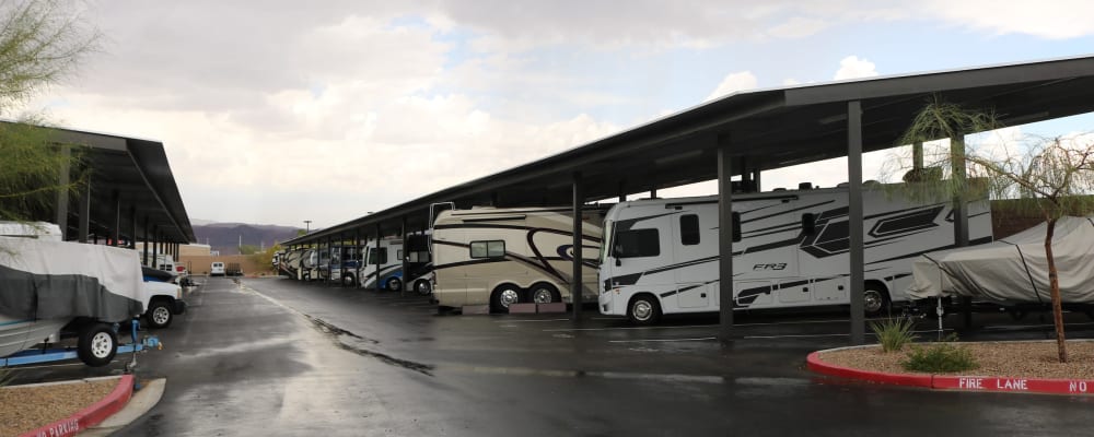 RV parking at Golden State Storage Cadence in Henderson, Nevada