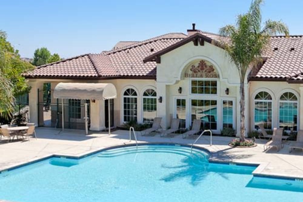 Swimming pool at Bella Rose in Antioch, California