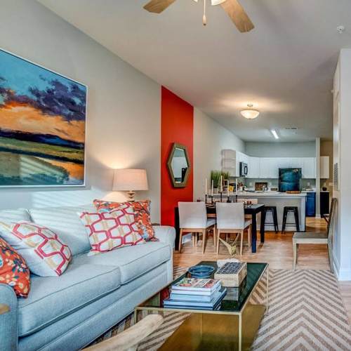 Spacious living room at 4830 Wescott in Summerville, South Carolina