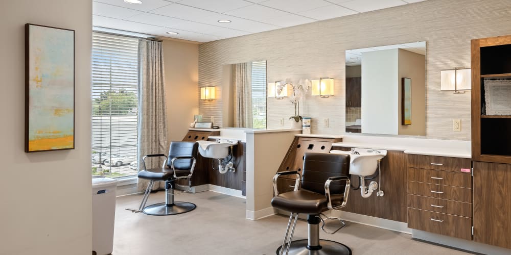Beauty salon at Anthology of Overland Park in Overland Park, Kansas