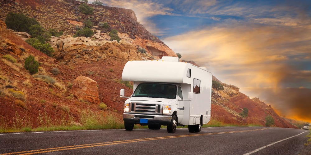 Cruisin' USA in an RV that is stored at South Elgin, Illinois