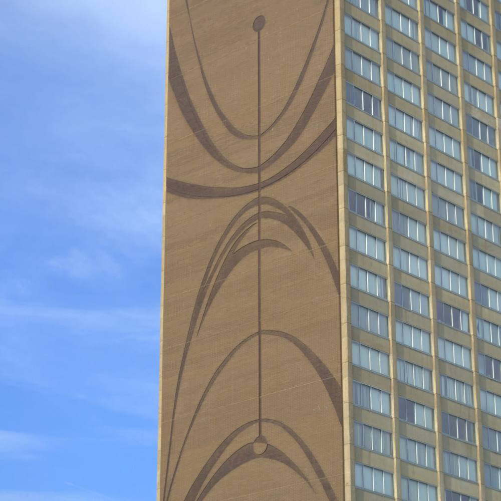 Property exterior with marvelous architecture at Council Tower Apartments in Saint Louis,Missouri