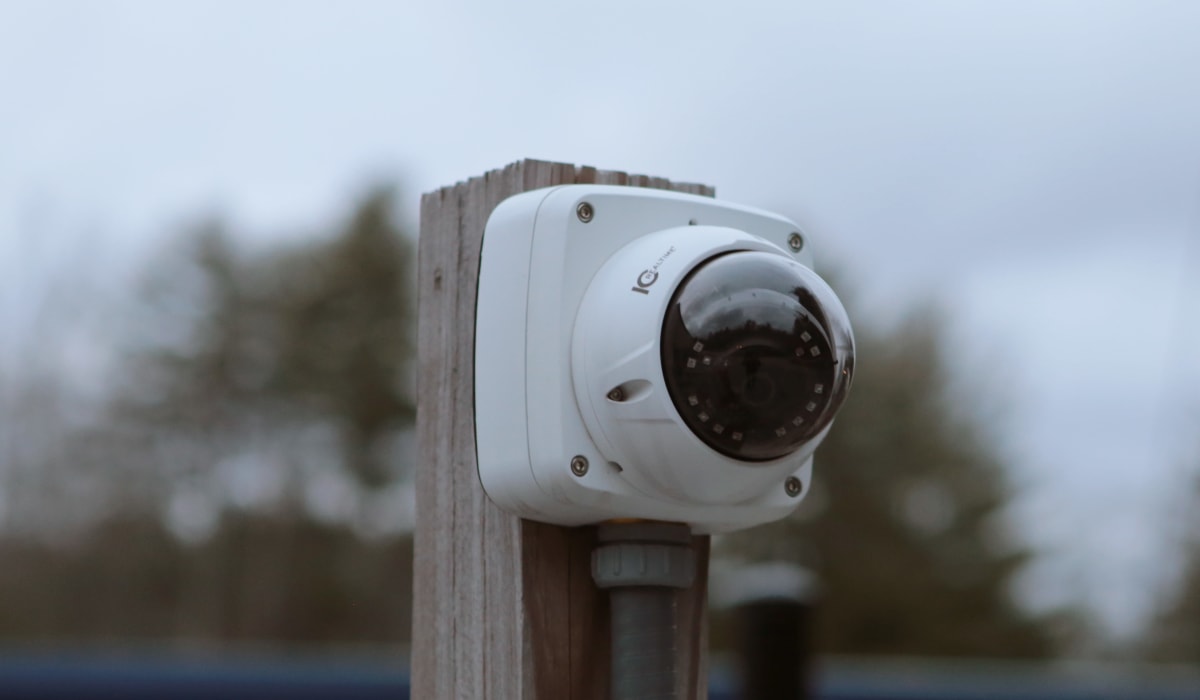 Security camera at Midgard Self Storage in Cashiers, North Carolina