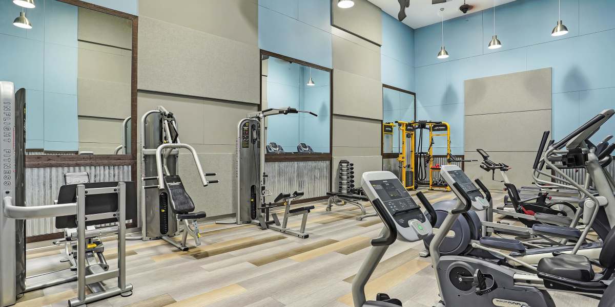 Fitness center with plenty of individual workout stations at Royal Farms Apartments in Salt Lake City, Utah