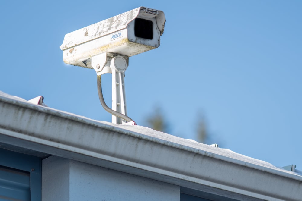 Security surveillance camera at Sound Storage in Port Orchard, Washington