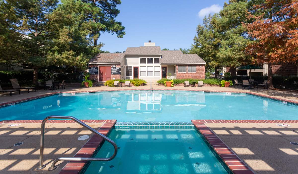Resort-style pool at Southwood Village in Shreveport, Louisiana