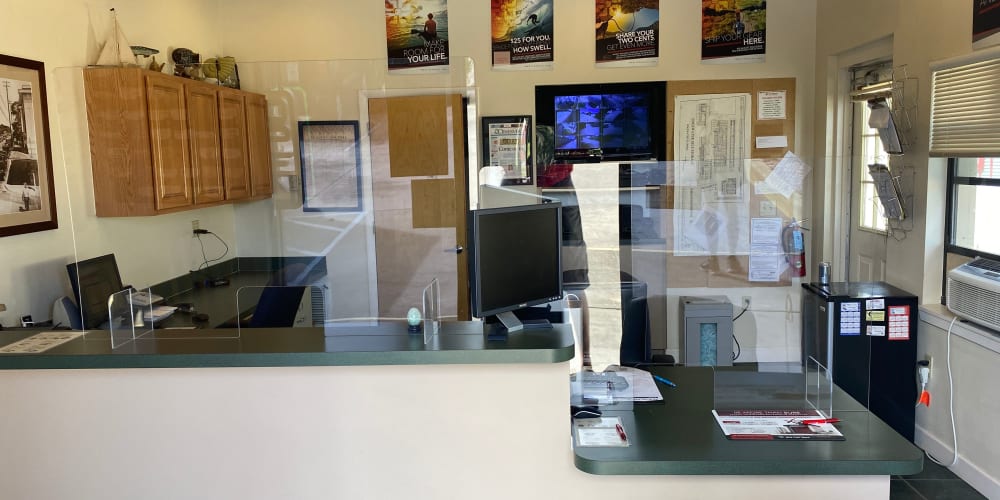 The leasing office at StorQuest Self Storage in Camarillo, California