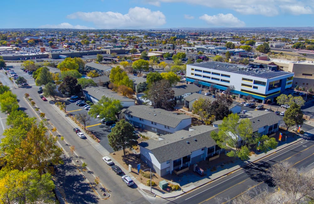 Aerial view at  Montecito in Albuquerque, New Mexico