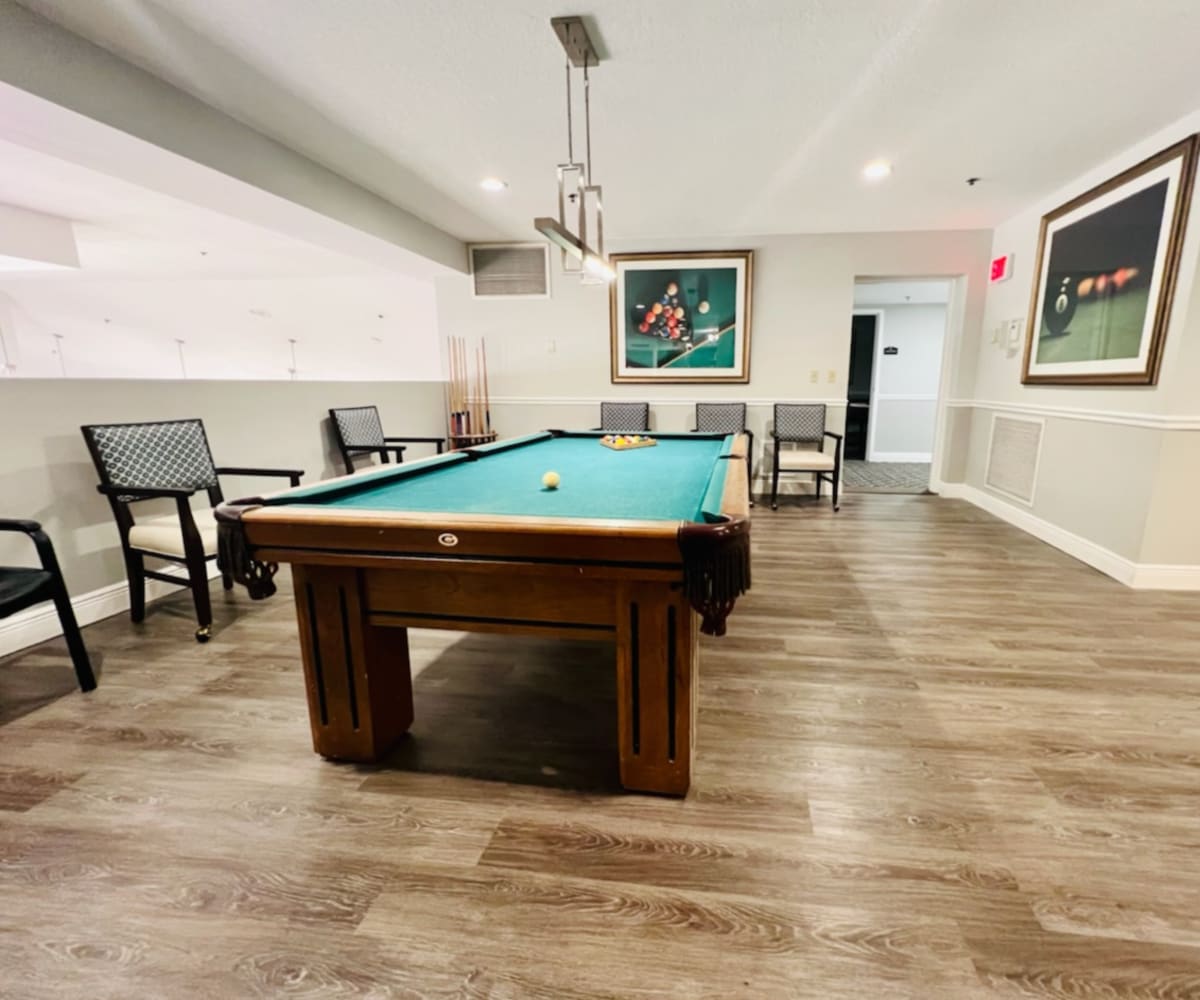 Game room at Meridian at Lantana in Lantana, Florida