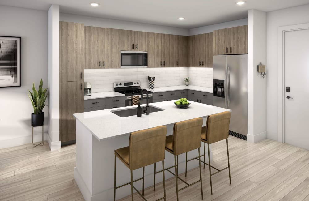 Rendering of apartments at Ironworks on Fox in Denver, Colorado