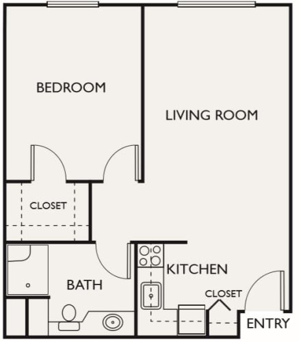 Assisted Living One Bedroom at Northgate Plaza in Seattle, Washington