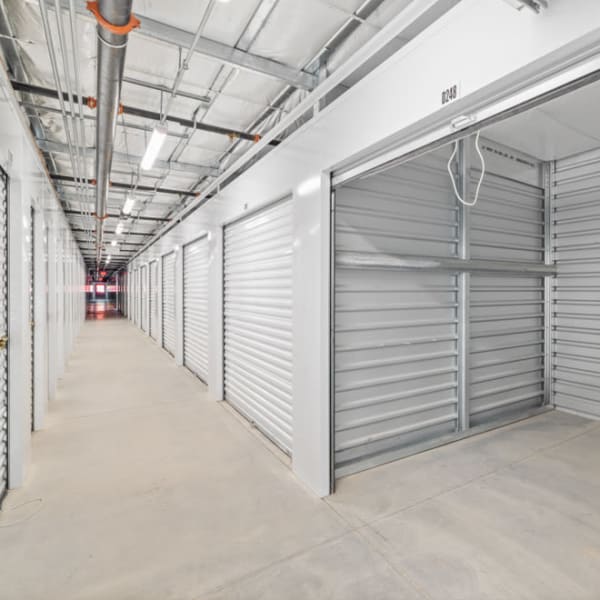 Climate controlled indoor storage units at StorQuest Express Self Service Storage in Sacramento, California