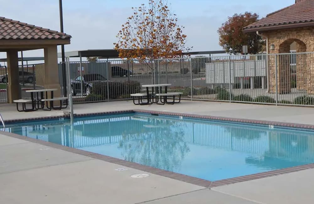 Refreshing pool at Villa Esperanza in Avenal, California