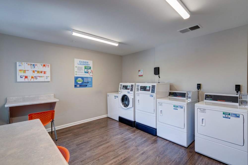 On-site laundry at Proctor Place in Indianapolis, Indiana