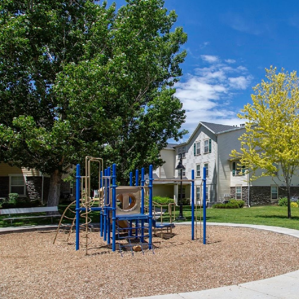 community pool at The Bluffs Apartments in Bluffdale, Utah