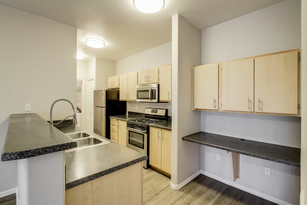 kitchen at Eaglewood Apartments in Woodland, California