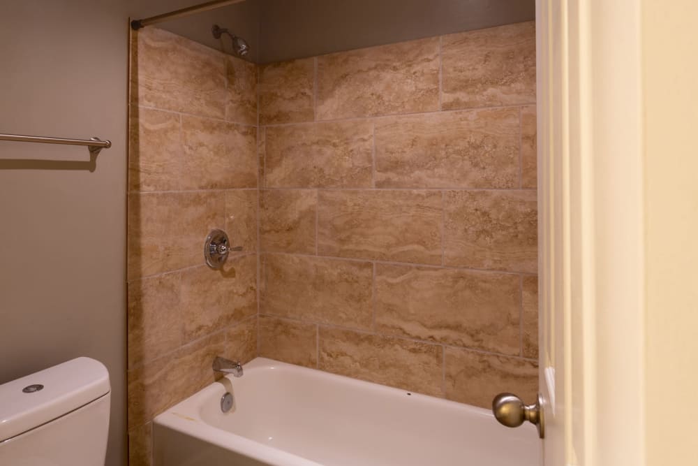 Bathroom at The Gatsby at Midtown Apartment Living in Montgomery, Alabama